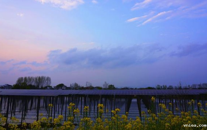 中国能建池州市贵池区读山湖渔光互补光伏发电项目